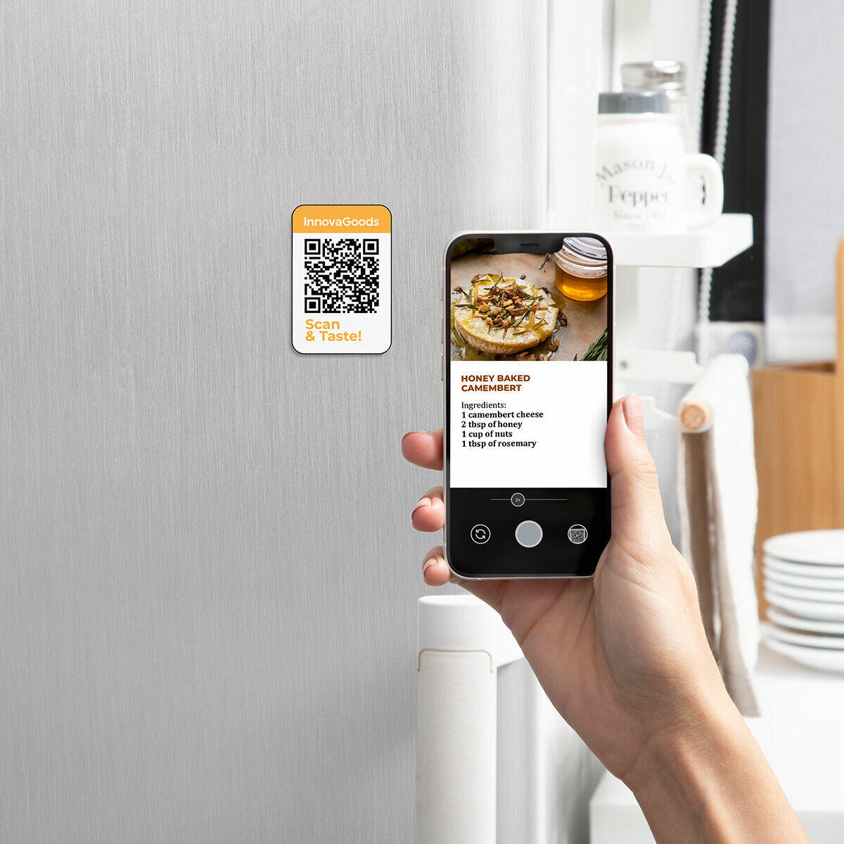 Freidora de Aire InnovaGoods Fryinn 12 en 1 con Grill – 6L / 3400W