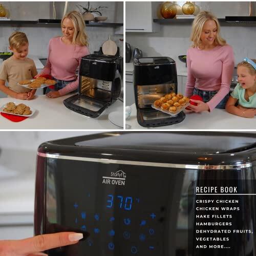 Horno freidora de aire de 12 L de capacidad