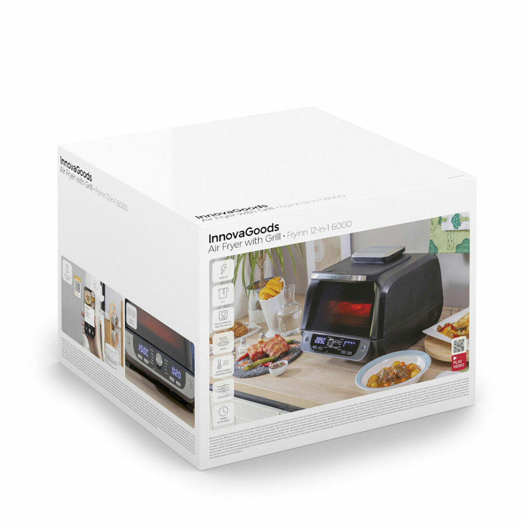 Freidora de Aire InnovaGoods Fryinn 12 en 1 con Grill – 6L / 3400W